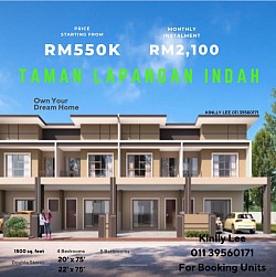 Ipoh Taman Lapangan Indah 20’x75’