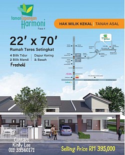 Ipoh Botani Taman Lapangan Harmoni 22’x70’