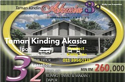 Ipoh Taman Kinding Akasia 20’x70’
