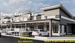 Ipoh Taman Klebang Ria Phase 6 C&D 22’x70’