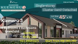 Ipoh Klemeru 3 45’x70’