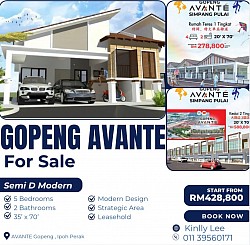 Ipoh Gopeng Avante 35’x70’ & 20’x70’