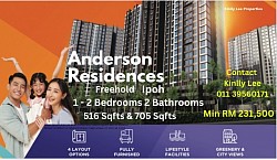 Ipoh Anderson Residences 516Sqfts & 705Sqfts