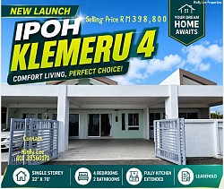 Ipoh Klemeru 4 22’x70’ Selling Price RM398,800